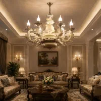 لوستر سرامیکی حلما لایت