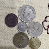 سکه قدیمی شاهنشاهی|کلکسیون سکه، تمبر، اسکناس|بروجرد, |دیوار