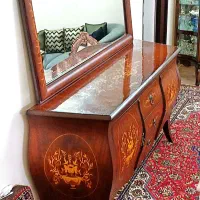 آئینه کنسول معرق کاری روسی|بوفه، ویترین، کنسول|زنجان, |دیوار