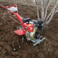 شخم وعلف چینی با تیلر ۱۶اسب دیزل