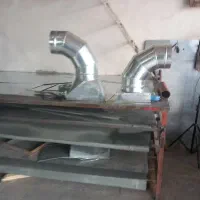 زانو سراه ۹۰ درجه گالوانیزه کانال سازی لوله هواکش