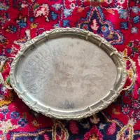 سینی زیبا برنجی با طرح هخامنش