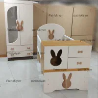 سرویس خواب نوزاد با کیفیت و دوام بالا/MDFوینا