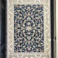 فرش افشان سلطنتی و ترنج ۱۲۰۰ شانه کاشان