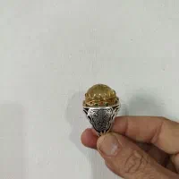انگشتر نقره (کوارتز لیمو)