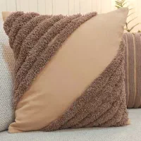 کاور کوسن پانچدوزی و مخملی شده با دست|رختخواب، بالش، پتو|اهواز, گلستان|دیوار