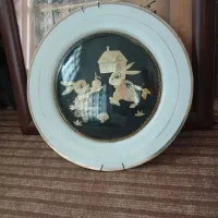 بشقاب دیوارکوب قدیمی دستساز|کلکسیون اشیاء عتیقه|رشت, استادسرا|دیوار