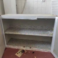 کابینت فلزی ۲ در +۱ بالا و ۳ درب پایین