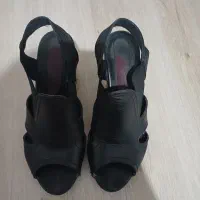 صندل زنانه چرم طبیعی