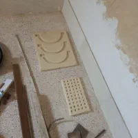 چوبست گچ کاری با تمام وسایل و امکانات|مصالح و تجهیزات ساختمان|بردسکن, |دیوار