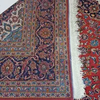 دو عدد فرش دستباف ۱۲ متری کاشان لاکی رنگ سالم