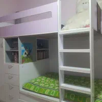 تخت خواب دو طبقه تمام ام دی اف