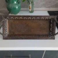 سینی عطیقه برنج|کلکسیون اشیاء عتیقه|حبیب آباد, |دیوار