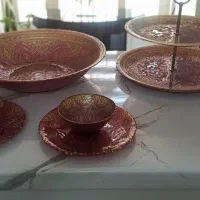 ست کامل چینی طلا کوب