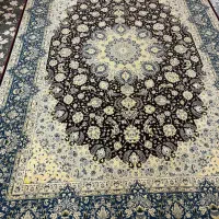 فرش 6 متری 1050شانه طرح ابریشم کاشان-- آکبند