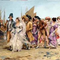 تابلو فرش دستبافت عروس ونیزی|تابلو فرش|شیراز, زرهی|دیوار