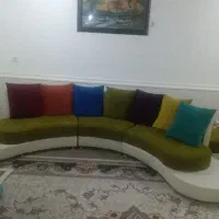 مبل هلالی ۷نفره بندر دیر ۷/۵۰۰|مبلمان خانگی و میز عسلی|بندر دیر, |دیوار