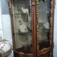 بوفه گنجه در حد نو منبت کاری چوب گردو