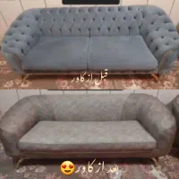 دوخت کاور مبل و صندلی|مبلمان خانگی و میز عسلی|دلیجان, |دیوار