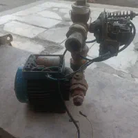 پمپ نیم اسب آلمانی با اتوماتیک وپنج راهی برنجی