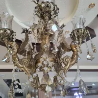 ۲عدد لوستربرنز طرح فرشته ۵ شاخه|لوستر و چراغ آویز|ملایر, |دیوار