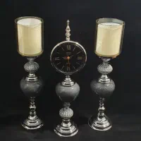 ست شمعدون و ساعت