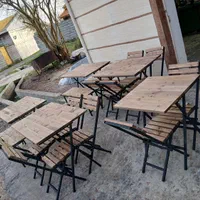 صندلی ، میز کمجا نرده ای ۶۸۲ a (چوب فلز)|میز و صندلی غذاخوری|رشت, حومه رشت|دیوار