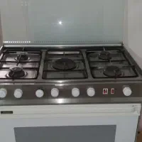 اجاق گاز رویه استیل ۵ شعله فر