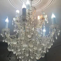 لوستر کریستالی ۵ شاخه ۱۰ شعله