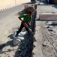 خدمات تخریب شیار زنی جابجایی مصالح ساختمانی اجرسنگ|خدمات پیشه و مهارت|بندر کنگان, |دیوار