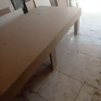 تخت ام دی اف خام به ابعاد۲۰۰در۹۰ ب ارتفاع ۵۰|تخت و سرویس خواب|سیرجان, |دیوار