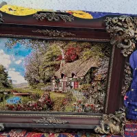 تابلو فرش طبیعت در حد|تابلو فرش|سلماس, |دیوار