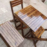 میزوصندلی تاشوچوب روسی نهارخوری