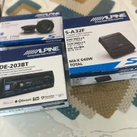 آلپاین ALPINE پخش صوتی + آمپلی فایر + بلند گو