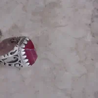 انگشتر یاقوت نقره