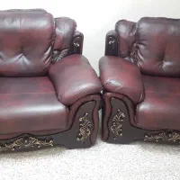 مبلمان ۷نفره چرم|مبلمان خانگی و میز عسلی|بستان آباد, |دیوار