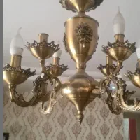 یک جفت لوستر برنجی