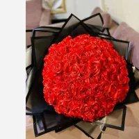 باکس و دسته گل روبانی