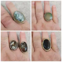 انواع انگشتر عقیق شجر سلیمانی جواهراتی