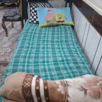 تخت خواب تک نفره فلزی در حد نو