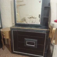 دراور کمد لباس و جا کفشی  همراه با چهار چوب تخت