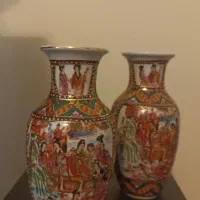 جفت گلدان گلمرغی