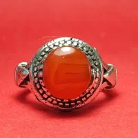 انگشتر نقره عیار (۹۲۵) سنگ عقیق یمن (اصل)