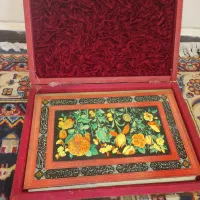 قرآن آریا مهری با دفترچه و جعبه خاتم