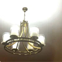 لوستر دو رینگ طلایی (۶شاخه)