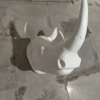 مجسمه کرگدن دیواری