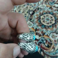 دو انگشتر فیروزه
