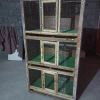 قفس سه طبقه|لوازم جانبی حیوانات|چغادک, |دیوار