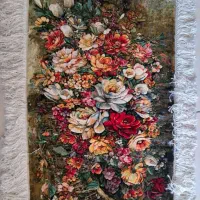 تابلو فرش دستبافت سبدگل نونو