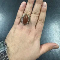 انگشتر فاخر و کلکسیونی عقیق کهنه و اصل یمنی|جواهرات|اردبیل, |دیوار